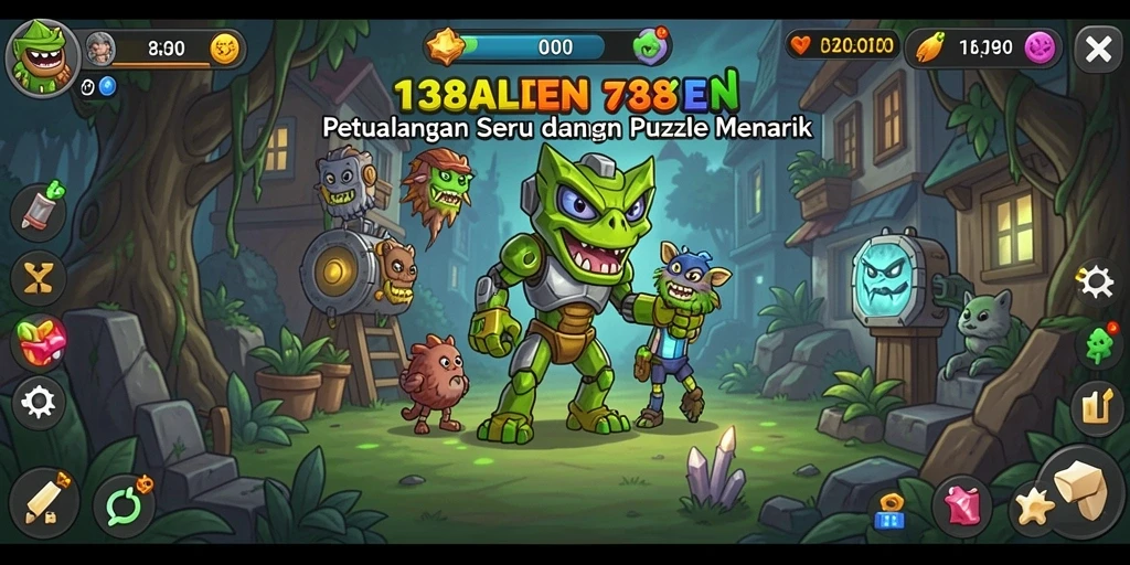 Screenshot utama menampilkan gameplay menantang dari 138ALIEN.