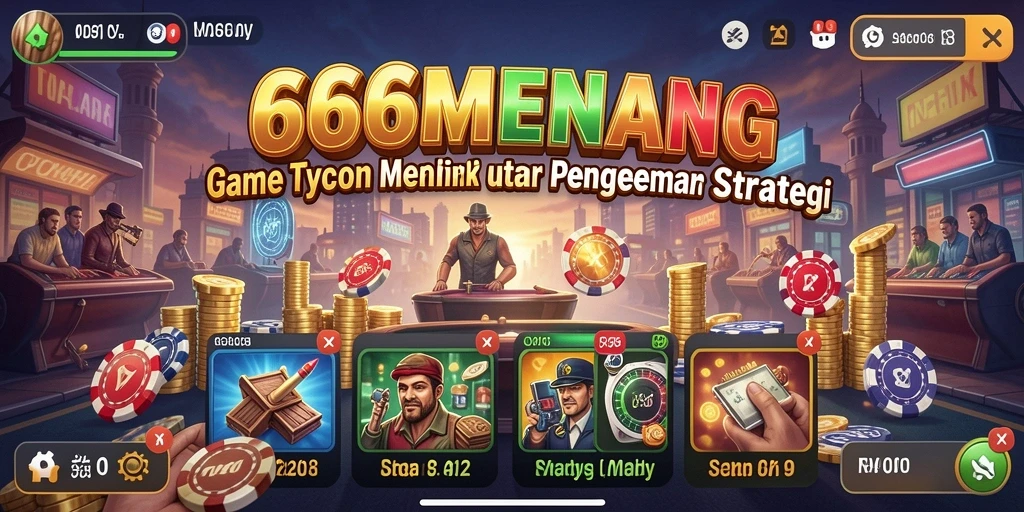 Gameplay menarik dari 666MENANG dengan berbagai fitur Tycoon.