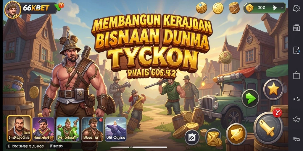 Tampilan gameplay seru dalam membangun kerajaan bisnis di 66KBET.