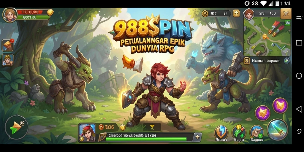 Tampilan gameplay RPG yang mengasyikkan di 988SPIN.