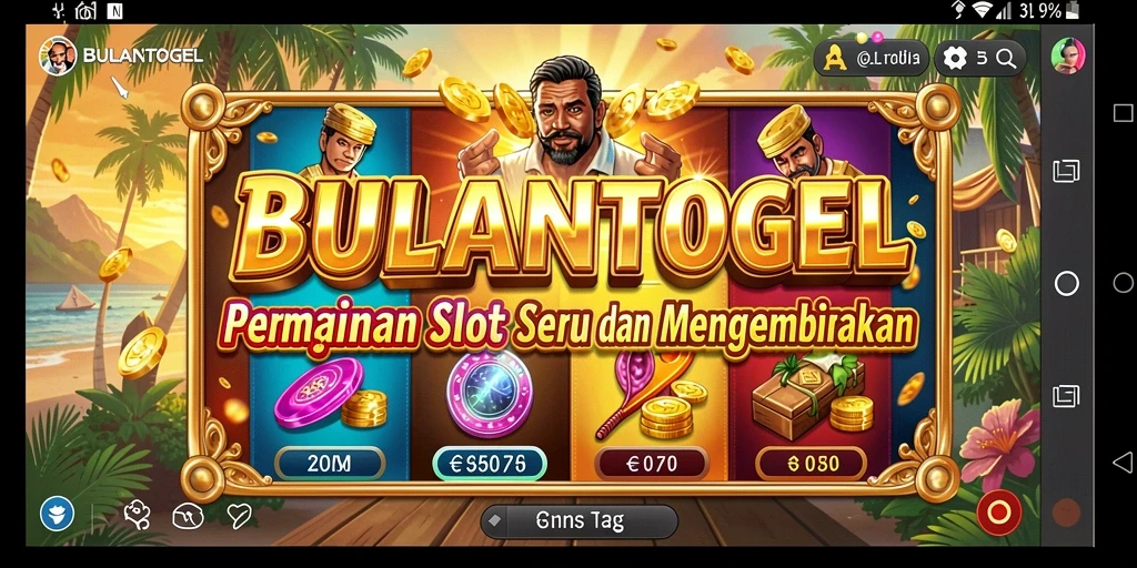 Tampilan menarik gameplay SLOT di BULANTOGEL.