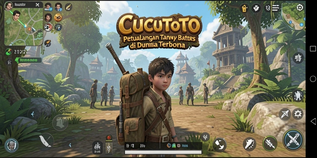 Tampilan gameplay CUCUTOTO menampilkan keindahan dunia terbuka yang menakjubkan.