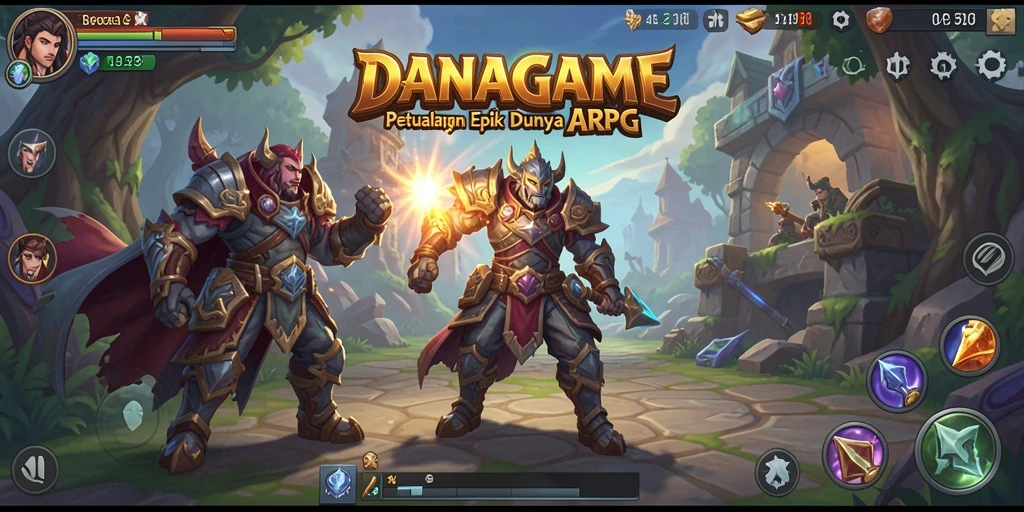 Tampilan menarik dari gameplay DANAGAME dalam genre ARPG.