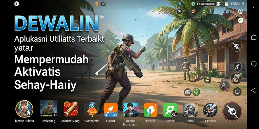 Tampilan screenshot DEWALIN dengan fitur utilitas yang menarik.