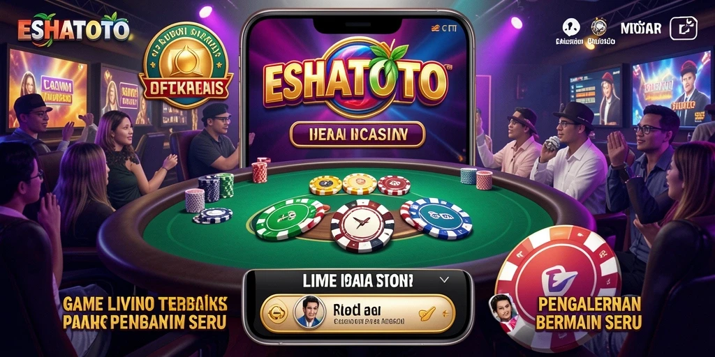Tampilan gameplay Live Casino yang mengasyikkan dan interaktif di ESHATOTO.