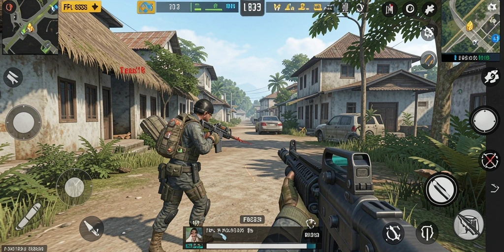 Gambaran gameplay seru FB333 dalam pertempuran TPS.