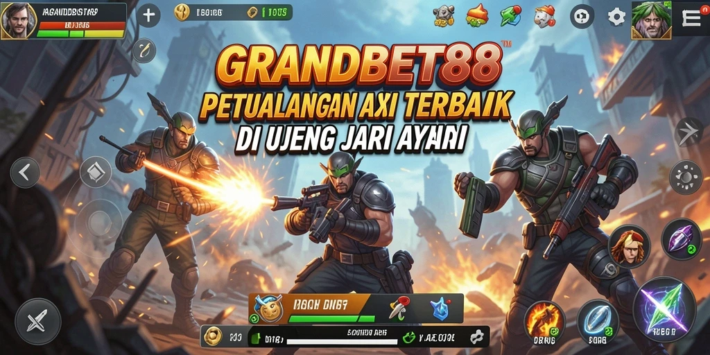 Tampilan aksi mendebarkan dari gameplay GRANDBET88 yang seru.