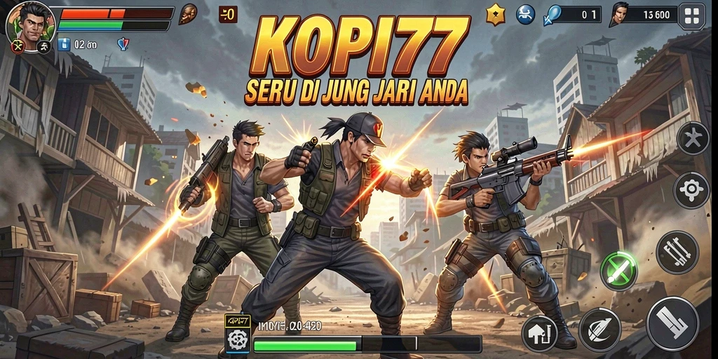 Screenshot menampilkan serangan epik dalam KOPI77.