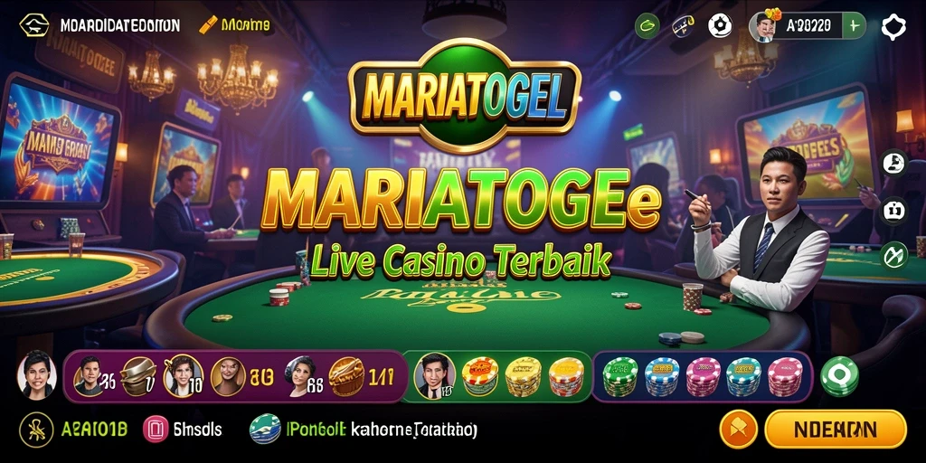 Tampilan menarik gameplay Live Casino MARIATOGEL yang mendebarkan.