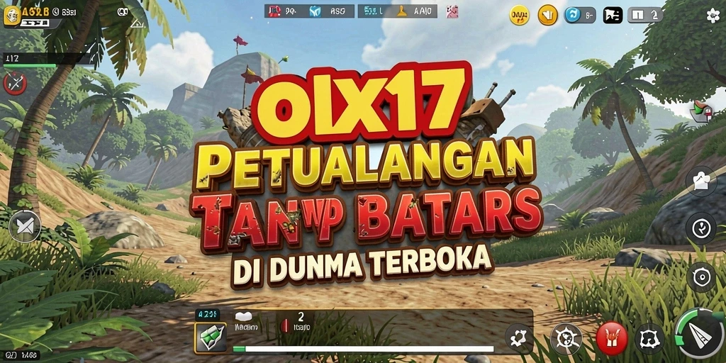 Screenshot menunjukkan dunia terbuka yang indah di OLX17.