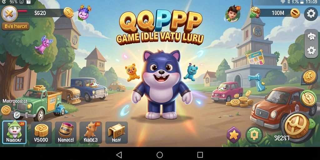 Tampilan gameplay QQRP yang menarik dengan karakter yang lucu.