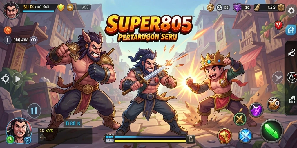 Tampilan gameplay <strong>SUPER805</strong> yang mendebarkan dan penuh aksi.