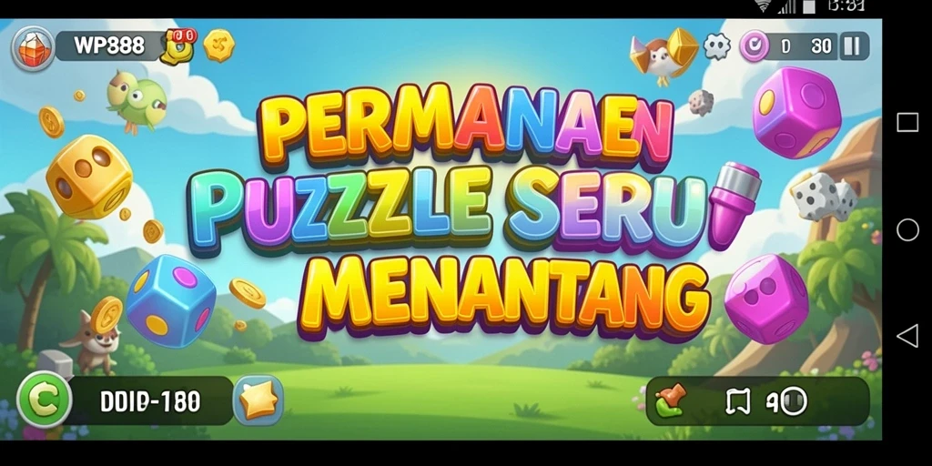 Tampilan seru gameplay WP888 dengan berbagai teka-teki yang menantang.
