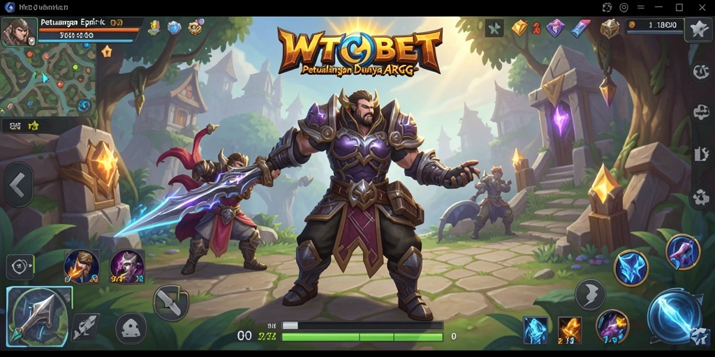 Tampilan gameplay seru dari WTOBET yang menyajikan pertarungan epik.