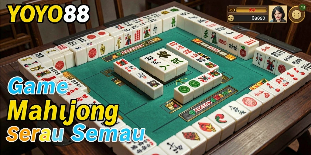 Tangkapan layar permainan <strong>YOYO88</strong> menunjukkan aksi seru Mahjong yang menggugah selera.